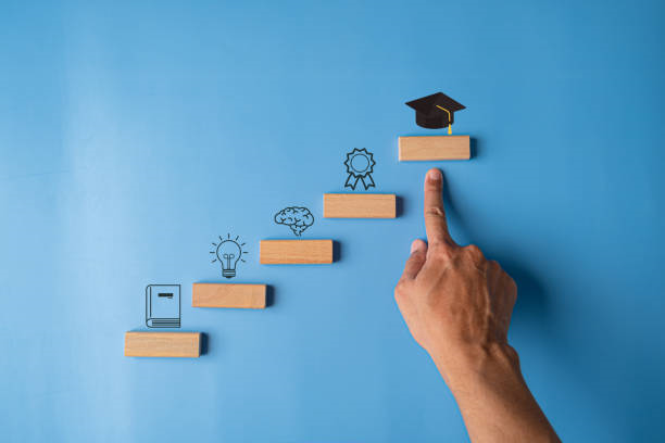 Escalera de bloques hacia la excelencia académica